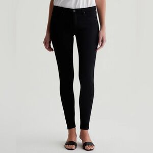 AG DISTRESSED DENIM LEGGING JEANS